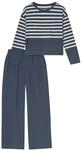 SCHIESSER Schlafanzug Casual Nightwear, Gummibund, f&uuml;r Damen, blau, 36