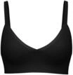 CALIDA Damen Soft-BH mit herausnehmbaren Pads Natural Skin, schwarz, L