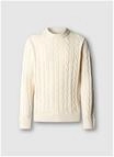 Pepe Jeans Pullover, Rippb&uuml;ndchen, f&uuml;r Herren, wei&szlig;, L