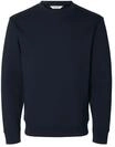 SELECTED Sweatshirt Tom, Rippb&uuml;ndchen, f&uuml;r Herren, blau, S