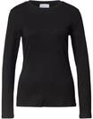 STREET ONE STUDIO Langarmshirt, Rundhalsausschnitt, f&uuml;r Damen, schwarz, 34