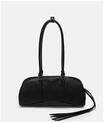 LIEBESKIND Schultertasche, Leder, f&uuml;r Damen, schwarz, 99