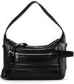 LIEBESKIND Schultertasche, Leder, f&uuml;r Damen, schwarz, 99