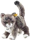 Steiff Kuscheltier "Kitty Katze", stehend, 25 cm, grau