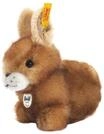 Steiff Kuscheltier "Hoppel Hase", sitzend, 14 cm, braun