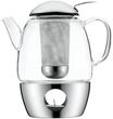 WMF Tee-Set, 3-teilig, 1 Liter, silber|transparent