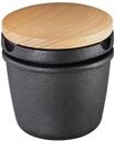 ZASSENHAUS Gew&uuml;rzreibe &Oslash; 8cm, Gusseisen/Buchenholz, schwarz