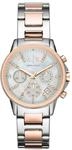 ARMANI EXCHANGE Damen Chronograph "Lady Banks AX4331", silber/ros&eacute;gold