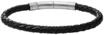 FOSSIL Herren Armband "JF00510797", Leder/Edelstahl, SCHWARZ/SILBER