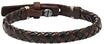 FOSSIL Herren Armband "JA59327", Leder/Edelstahl, schwarz/braun