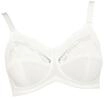 Anita Safina Komfort-BH, Spitzenbesatz, Zierschleife, f&uuml;r Damen, wei&szlig;, 75B