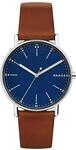 SKAGEN Herrenuhr "SKW6355", SILBER/ BRAUN