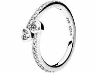 PANDORA Damen Ring "Hearts 191023CZ", 925er Silber, silber