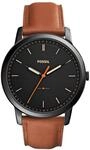 FOSSIL Herrenuhr "The Minimalist 3H FS5305", schwarz/braun