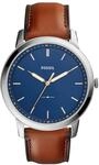 FOSSIL Herren Armbanduhr "FS5304", SILBER/BRAUN