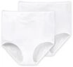 SCHIESSER H&uuml;ftslips 2er-Pack Cotton Essentials, wei&szlig;, 36