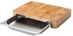 CONTINENTA Schneidebrett, Edelstahl-Schublade, beige