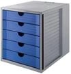 HAN Schubladenbox "Karma", DIN A4, blau|grau