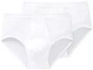 SCHIESSER Original Classics Sportslips, 2er-Pack, Doppelripp, f&uuml;r Herren, wei&szlig;, 5