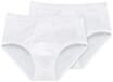 SCHIESSER Sportslip, 2-Pack, Original Feinripp, f&uuml;r Herren, wei&szlig;, 9