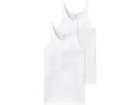 SCHIESSER Unterhemd, 2er-Pack, Feinripp, für Herren, weiß, 5