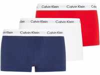 Calvin Klein Boxershorts, 3-er Pack, Logo-Bund, für Herren, weiß, L