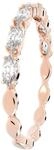 SWAROVSKI Damen Ring, ROS&Eacute;GOLD, 58