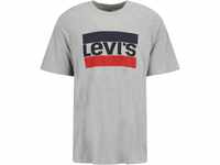 Levi's® T-Shirt, Logo-Print, Rundhalsausschnitt, für Herren, grau, S