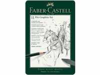 Faber-Castell Grafit-Set "Pitt", 11-teilig, grau