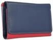 Mywalit Geldb&ouml;rse, Leder, Stiftfach, f&uuml;r Damen, blau|rot, 99