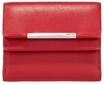 Ma&icirc;tre Geldb&ouml;rse, Leder, Druckknopf, uni, f&uuml;r Damen, rot, 99