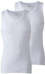 JOCKEY&reg; Unterhemd, 2er-Pack, Rundhals-Ausschnitt, f&uuml;r Herren, wei&szlig;, S
