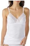 mey Classic 2000 Unterhemd, atmungsaktiv, Spitze, f&uuml;r Damen, wei&szlig;, 38
