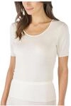 mey T-Shirt, Halbarm, Slim, Seide, f&uuml;r Damen, wei&szlig;, 38