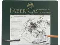 Faber-Castell Zeichkohle-Set "Pitt", 24-teilig, mehrfarbig