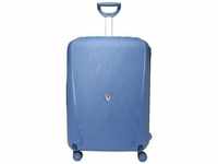 RONCATO 4-Rollen-Trolley, Hartschale, Emblem, TSA-Schloss, 109l, 75 cm, blau