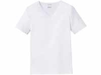 SCHIESSER T-Shirt "Laser Cut", hoher Baumwollanteil, für Herren, weiß, 8