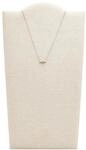 FOSSIL Damen Kette mit Anh&auml;nger, Edelstahl, SILBER