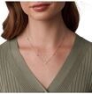 FOSSIL Damen Kette mit Anh&auml;nger, 925er Silber, SILBER