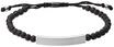 FOSSIL Herren Armband "JF03247040", Edelstahl, schwarz/silber