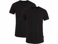 JOCKEY® T-Shirt, 2er-Pack, Rundhalsausschnitt, für Herren, schwarz, XL