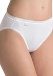 sloggi Taillen-Slips "Basic", 2er-Pack, f&uuml;r Damen, wei&szlig;, 40