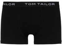 TOM TAILOR Boxershorts, Marken-Schriftzug, 3er-Pack, für Herren, schwarz, 4