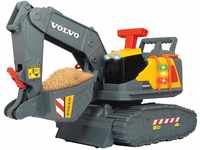 DICKIE TOYS Volvo Spielzeugbagger "Weight Lift Excavator", Licht und Sound, gelb