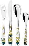 WMF Kinderbesteck "Minions", 4-teilig, silber, 99