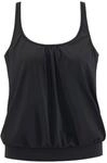 LASCANA Simple Tankini-Top, elastisches B&uuml;ndchen, f&uuml;r Damen, schwarz, 38