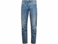 G-STAR RAW 3301 Straight Tapered Jeans, Used-Waschung, für Herren, blau, W38/L32