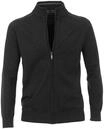 CASAMODA Strickjacke, Stehkragen, Baumwolle, uni, f&uuml;r Herren, grau, XL