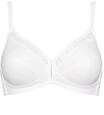 Triumph Cotton Beauty BH, b&uuml;gellos, Spitze, f&uuml;r Damen, wei&szlig;, 90B