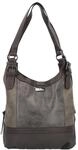 TOM TAILOR Shopper "Juna", Kunstleder, Emblem, uni, f&uuml;r Damen, grau, 99